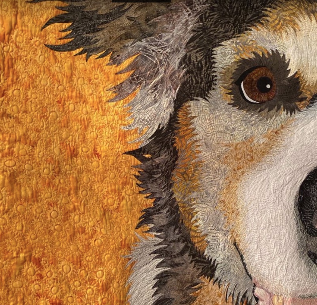 "Moe Dog!" by Judy Kriehn - Quilting Detail